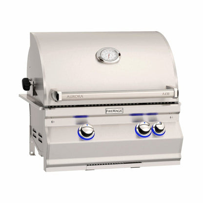 Fire Magic 24" 2-Burner Aurora A430i Built-In Gas Grill w/ Analog Thermometer-Natural Gas