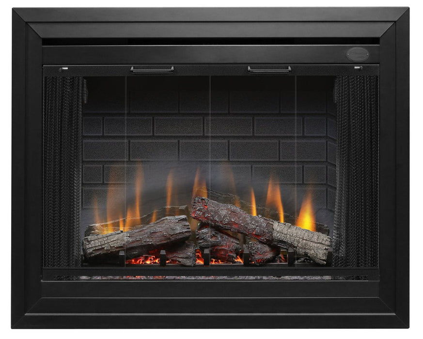 Dimplex 39-Inch Deluxe Built-In Electric Fireplace Insert with Brick Effect and Purifire