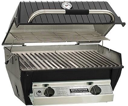 Broilmaster Infrared Series 27' Built-In Liquid Propane Grill with 2 Standard and Infrared Burners in Black
