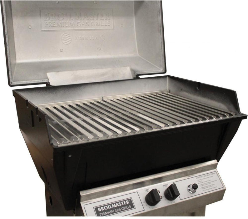 Broilmaster Infrared Series 27' Built-In Liquid Propane Grill with 2 Standard and Infrared Burners in Black-Natural