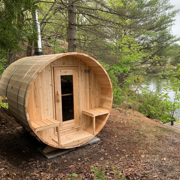 Canadian Timber Serenity 2-4 Person Barrel Sauna - CTC2245W