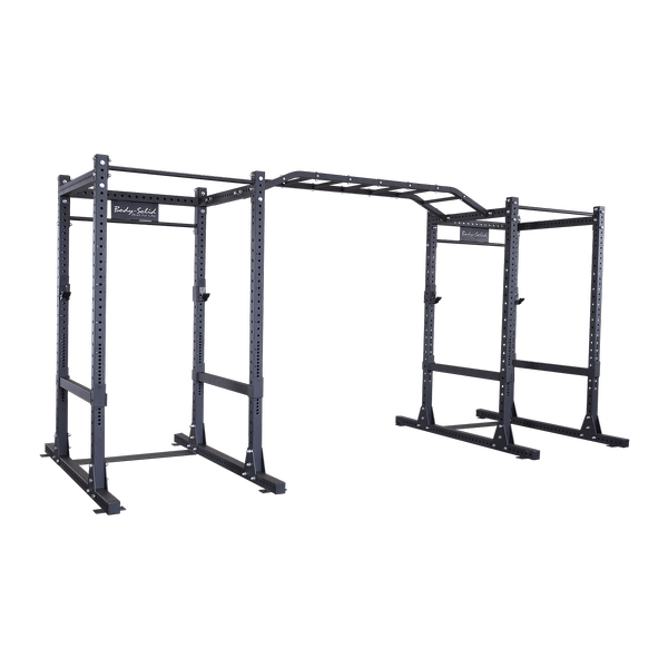 Body Solid Power Rack Double Spr1000Ss Strap Safeties W. Monkey Bar