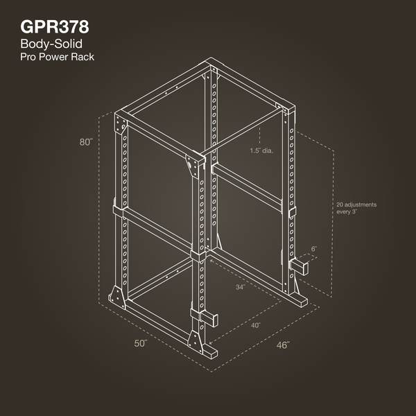 Body Solid  Power Rack, Gpr378