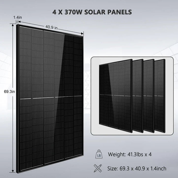 Sungold Power Solar Kit 6500W With Battery & 4 Solar Panels