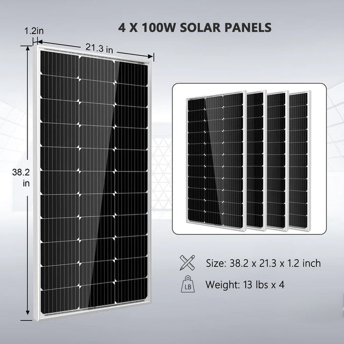 Sungold Power Solar Kit 3000W Inverter With Battery, Bluetooth 6 Solar Panels