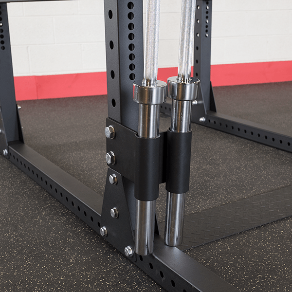 Body Solid Power Rack Double Spr1000Ss Strap Safeties W. Monkey Bar