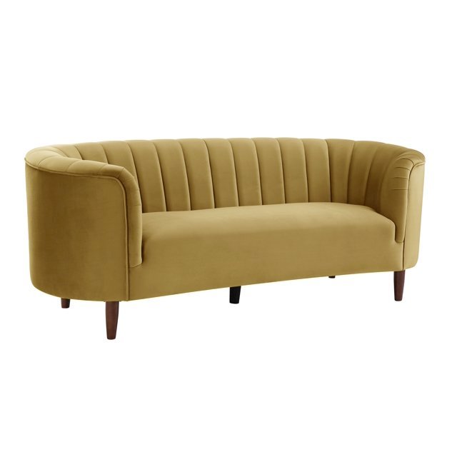 Millephri Sofa , Olive Yellow Velvet (LV00163)