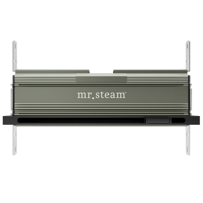 Mr. Steam XButler Max Steam Shower Control Package with iSteamX Control and Aroma Glass SteamHead in White Brushed Bronze