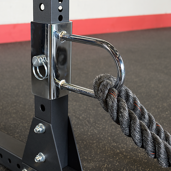 Body Solid Power Rack Double Spr1000Ss Strap Safeties W. Monkey Bar