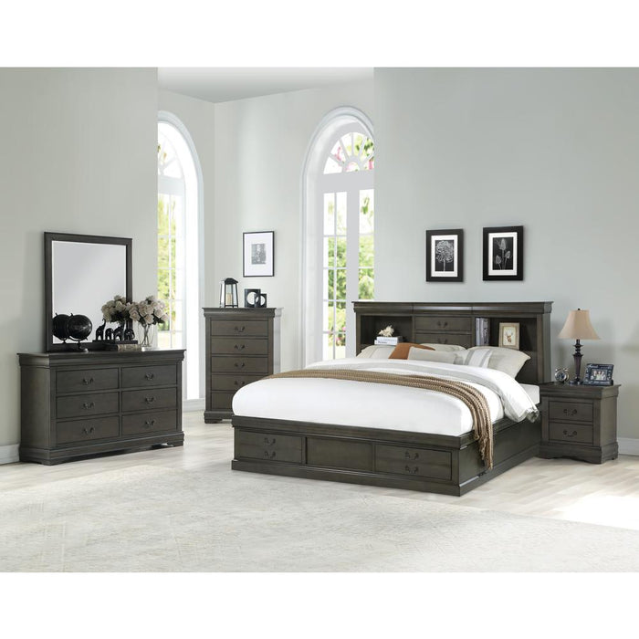 ACME Louis Philippe III  Queen Bed w/Storage