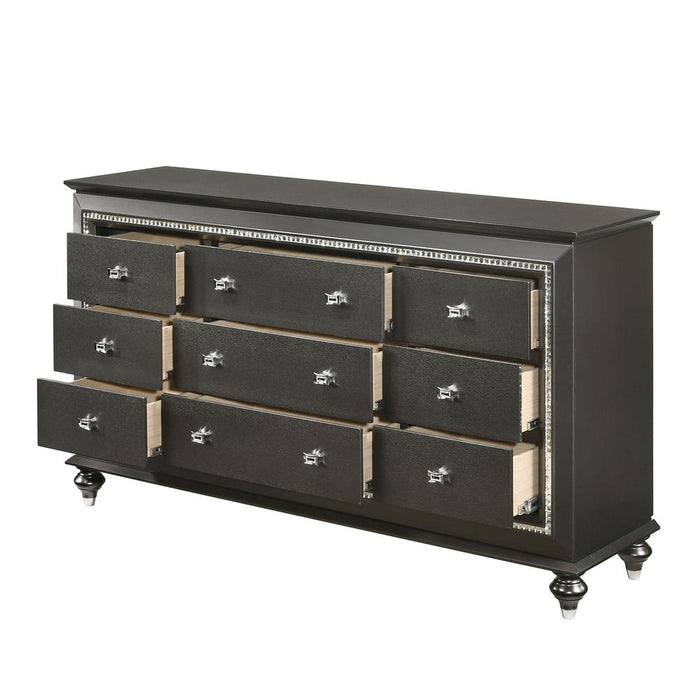 Dresser in Metallic Gray