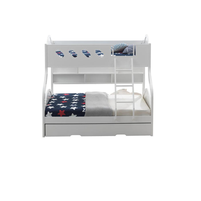 Twin/Full Bunk Bed with Storage