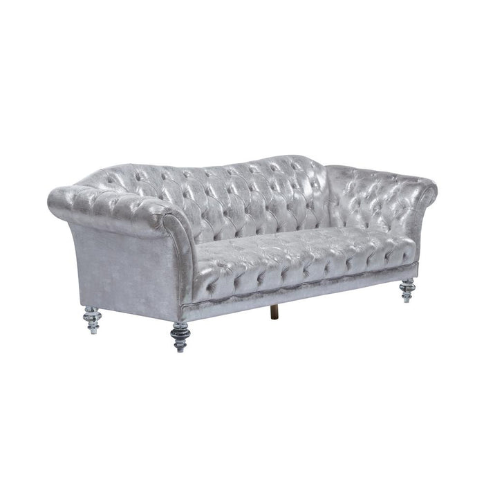 Dixie Sofa, Metallic Silver  (52780)