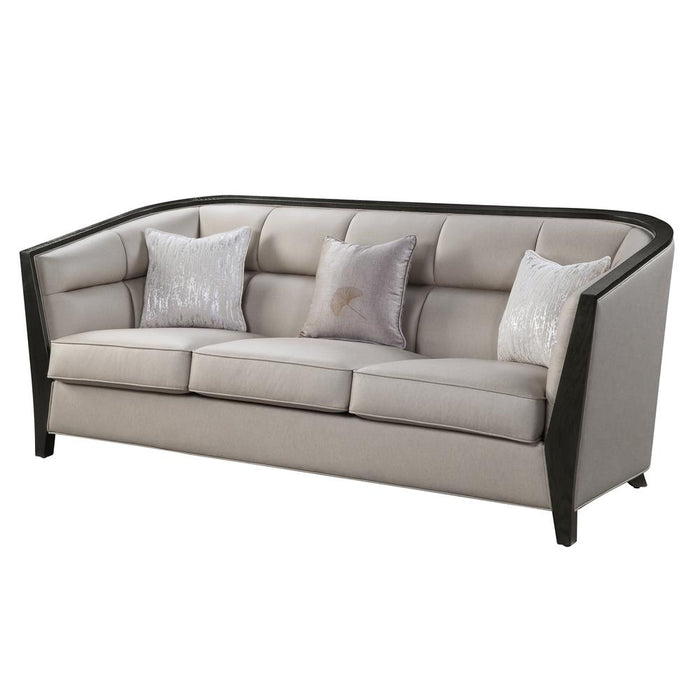 Zemocryss Sofa w/3 pillows, Beige Fabric (54235)