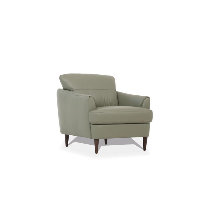 Chair, Moss Green Leather 54572