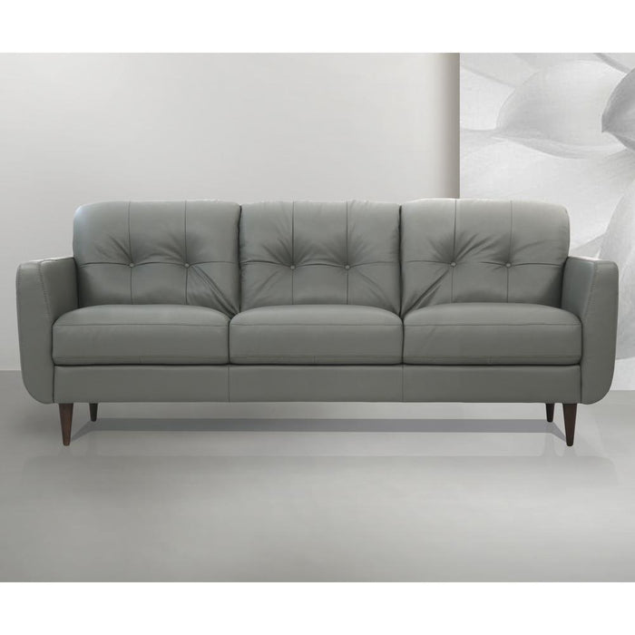 Sofa, Pesto Green Leather 54960