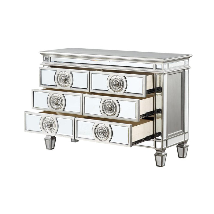 Varian Server, Mirrored & Antique Platinum (66159)