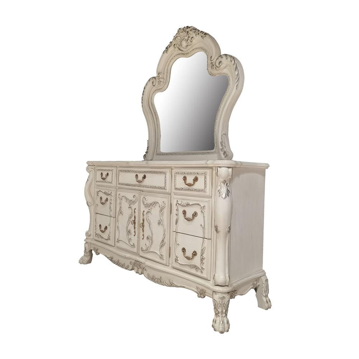 Dresden  Bone White Finish Dresser