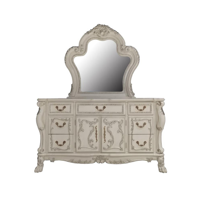 Dresden  Bone White Finish Dresser