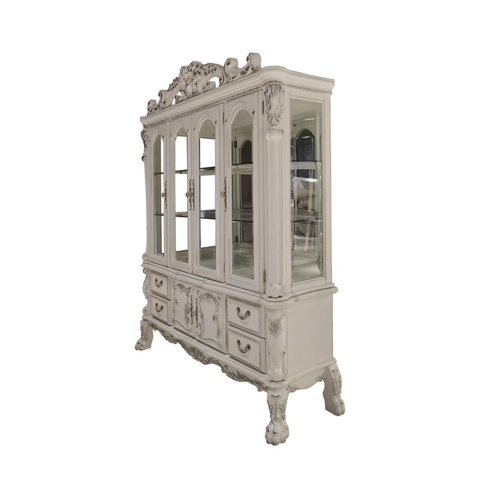 Dresden  Bone White Finish Hutch & Buffet