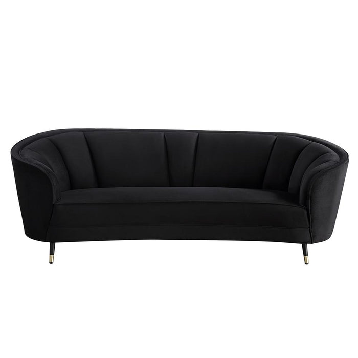 Achim Sofa, Black Velvet (LV00203)