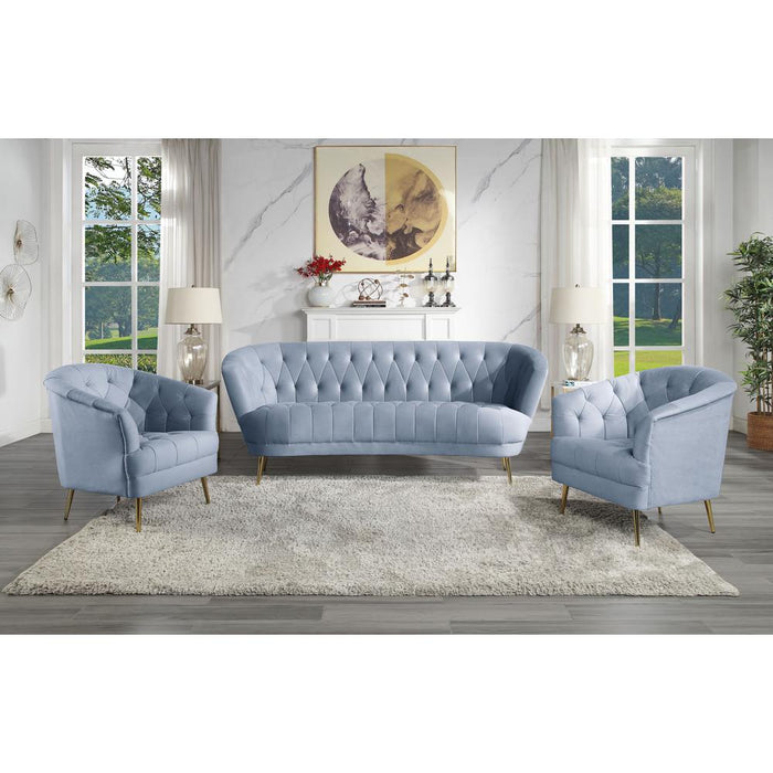 Bayram Sofa, Light Gray Velvet (LV00207)