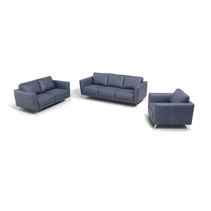 Astonic Sofa , Blue Leather (LV00212)