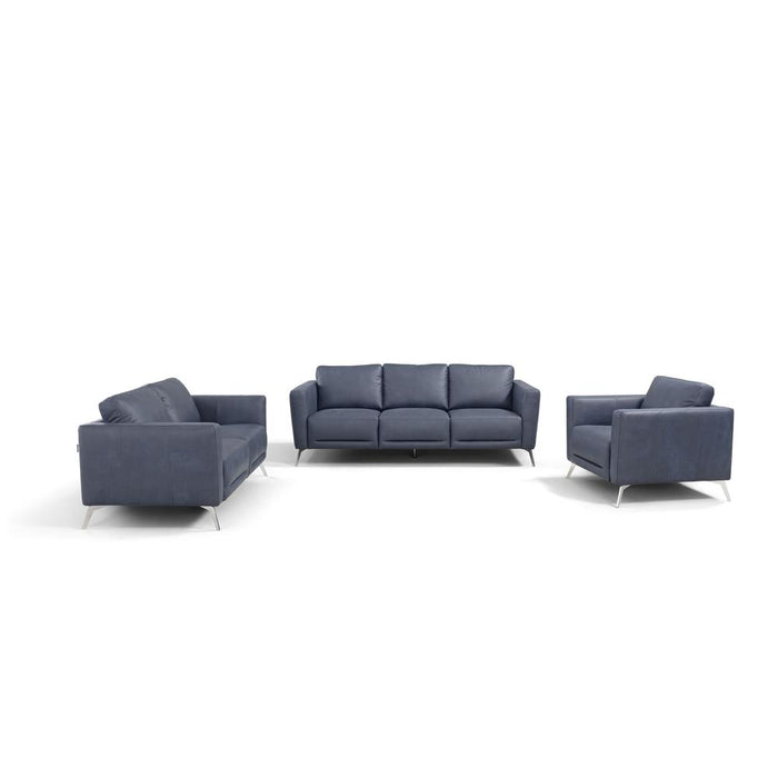 Astonic Sofa , Blue Leather (LV00212)