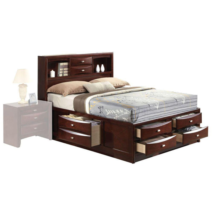 ACME Ireland Full Bed w/Storage, Espresso (1Set/4Ctn)