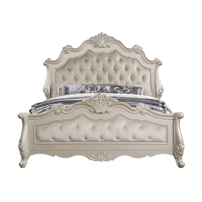 Bently Eastern King Bed, Champagne Finsih