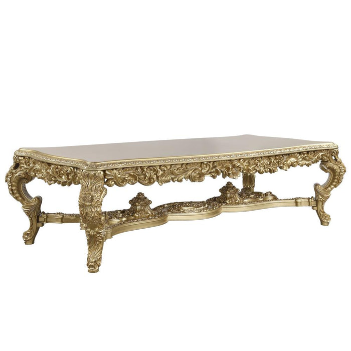 Bernadette Dining Table, Gold Finish