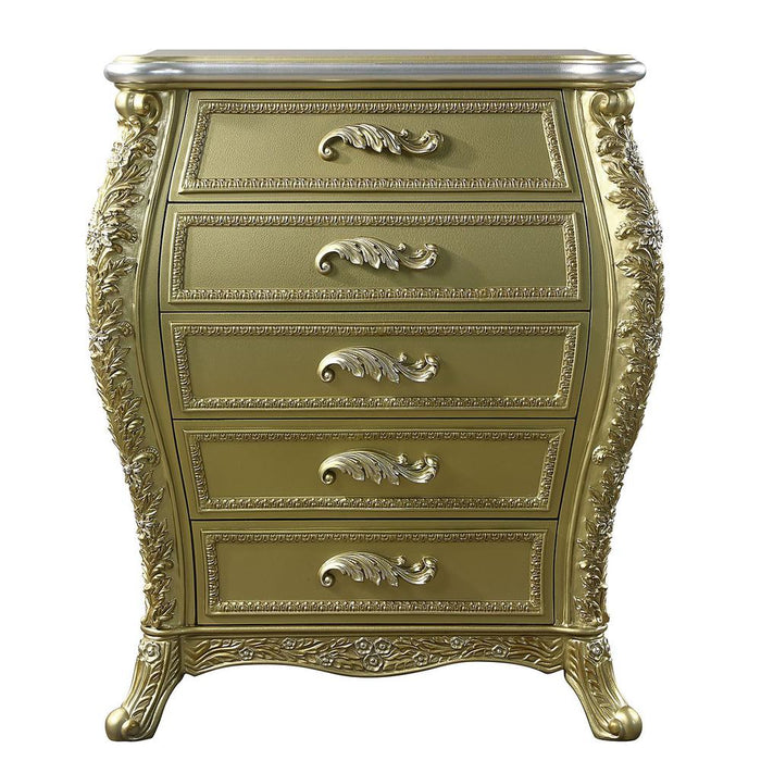 Cabriole Gold Finish Chest