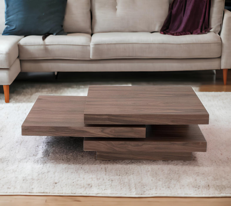 13" Walnut Veneer Coffee Table