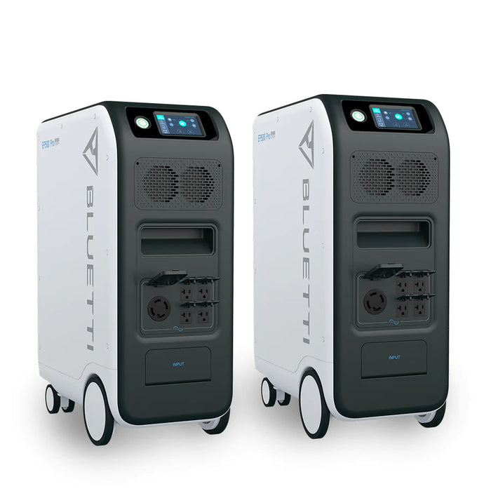 2X BLUETTI EP500 Pro 6,000W Portable Power Station Kit With 8 Solar Panels