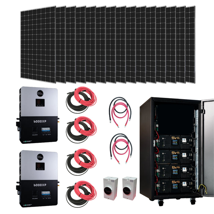 Complete Off-Grid Solar Kit EG4 6000XP 12000W Output 48V 120/240V + 12800 Solar PV