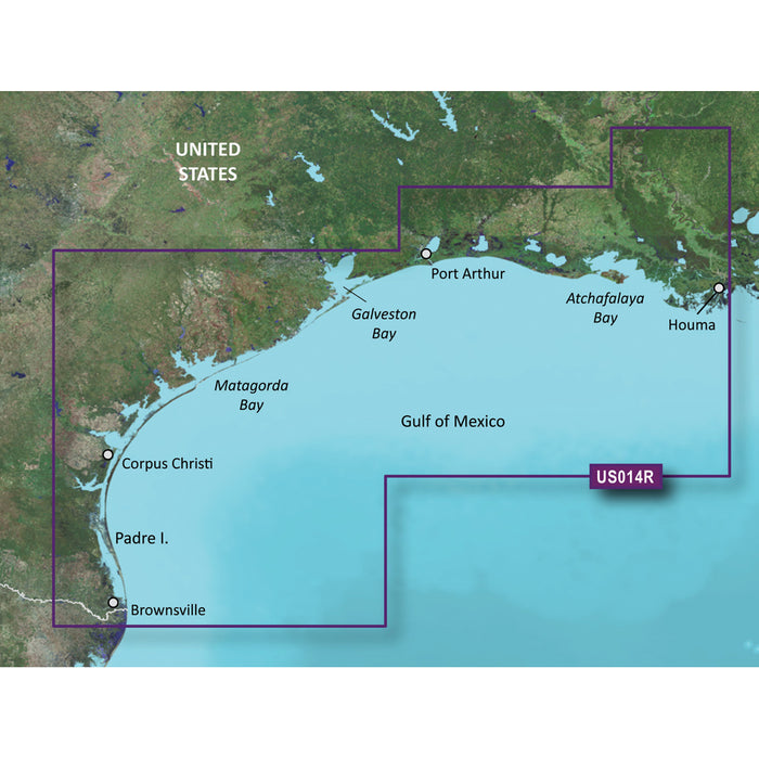 Garmin BlueChart&reg; g3 Vision&reg; HD - VUS014R - Morgan City to Brownsville - microSD&trade;/SD&trade;