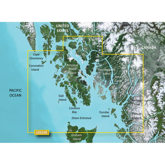 Garmin BlueChart&reg; g3 Vision&reg; HD - VUS024R - Wrangell - Dixon Entrance - microSD/&trade;SD&trade;