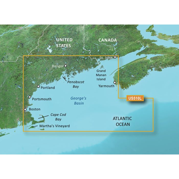 Garmin BlueChart&reg; g3 Vision&reg; HD - VUS510L - St. John - Cape Cod - microSD&trade;/SD&trade;