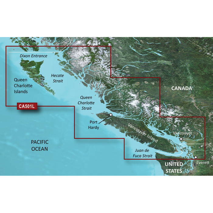 Garmin BlueChart&reg; g3 Vision&reg; HD - VCA501L - Vancouver Island - Dixon Entrance - microSD&trade;/SD&trade;