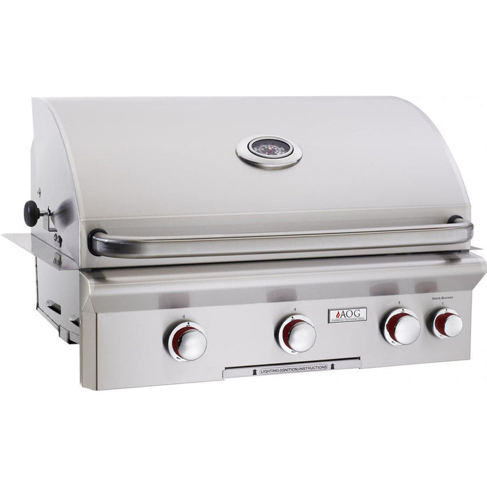 American Outdoor Grill 30-Inch T-Series 3-Burner Built-In Natural Gas Grill with Rotisserie