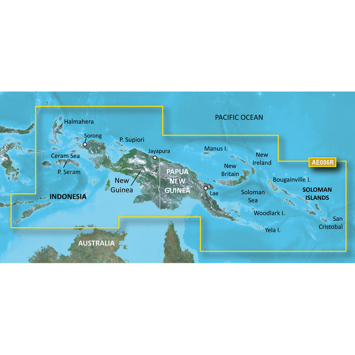 Garmin BlueChart&reg; g3 Vision&reg; HD - VAE006R - Timor Leste/New Guinea - microSD&trade;/SD&trade;