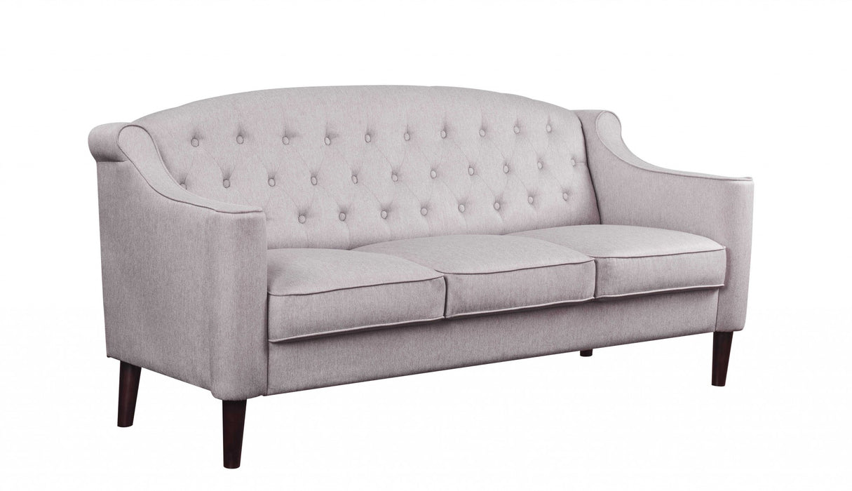 73" X 33" X 37" Cream Fabric Sofa