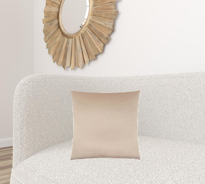 18" X 18" Gold Polyester Zippered Pillow