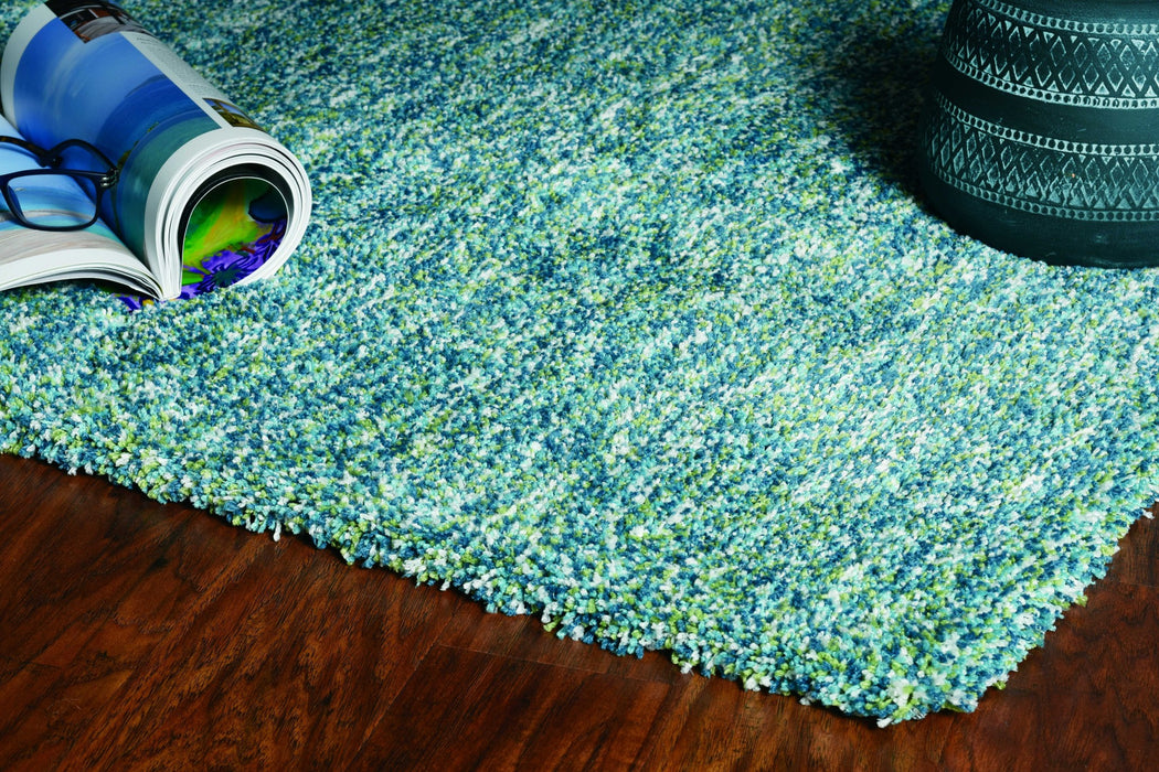 8'X10' Seafoam Heather Indoor Shag Rug