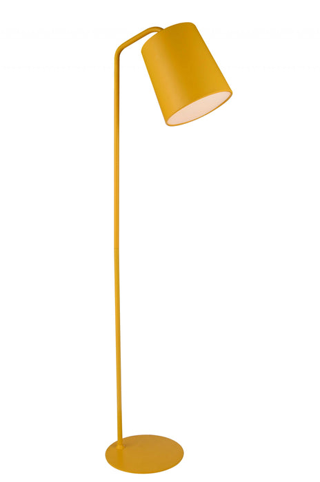 12 X 12 X 73 Yellow Carbon Floor Lamp