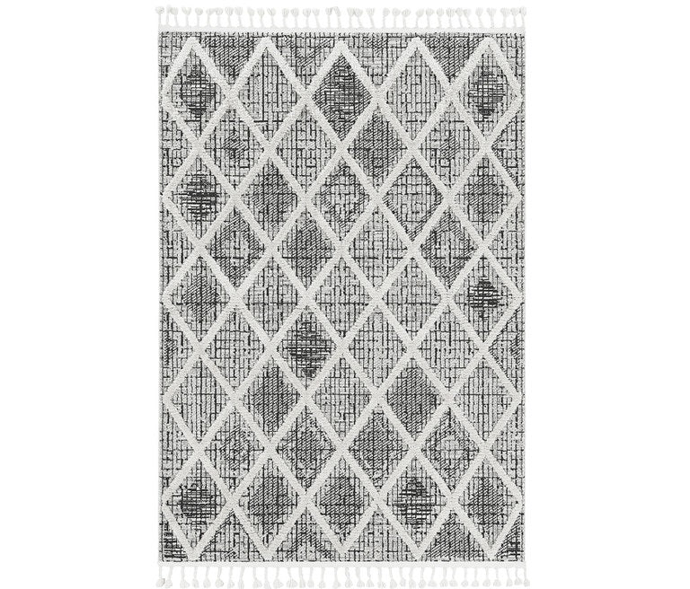 105 X 156 Charcoal Polyester Rug