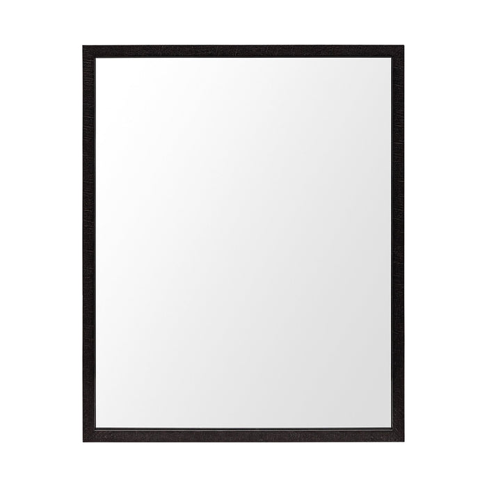 Rectangle Espresso Accent Mirror With Lakeside Design