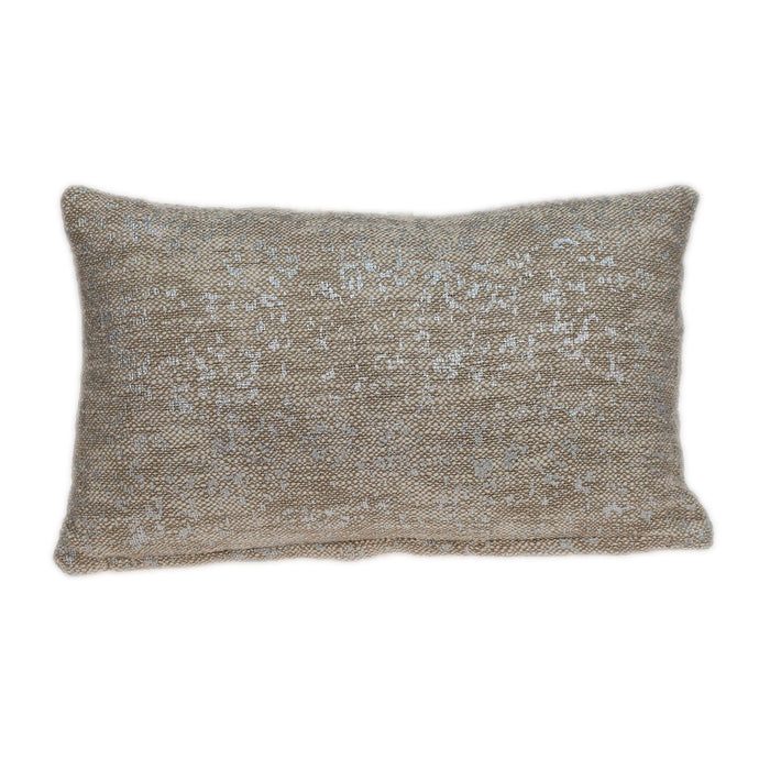 Natural Wheat And Silver Throw Pillow