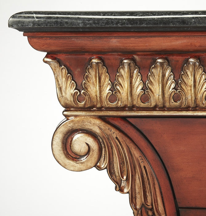 Traditional Style Carved Desk