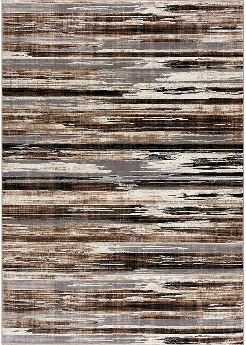 13' Runner Beige Striped Dhurrie Runner Rug